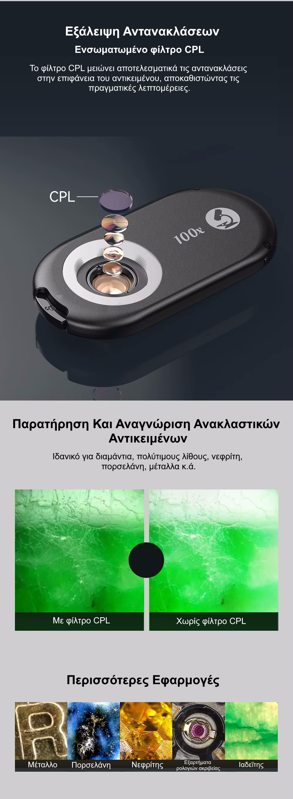 Φακός μικροσκόπιο για κινητό