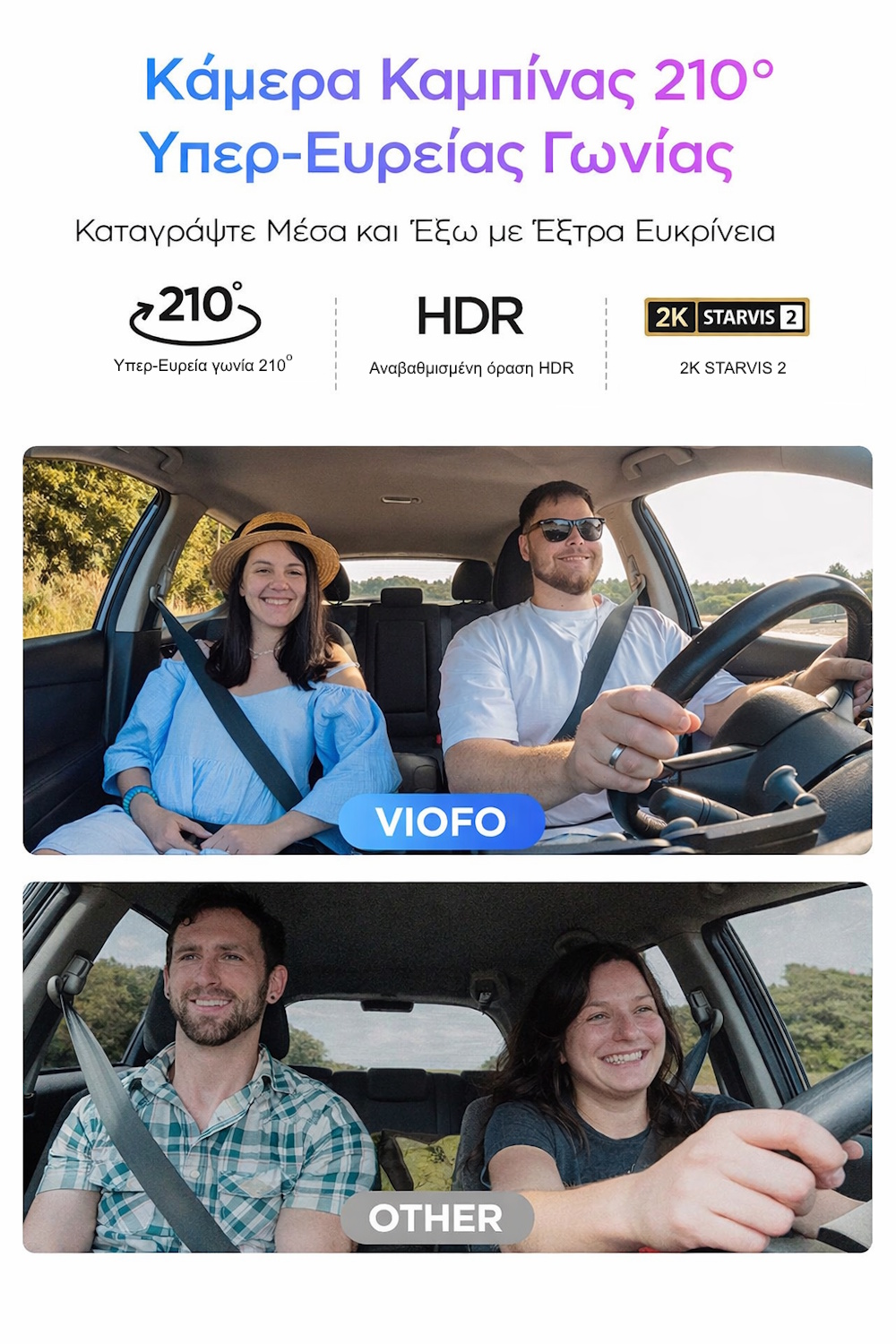 Κάμερα αυτοκινήτου 4K με WiFi 