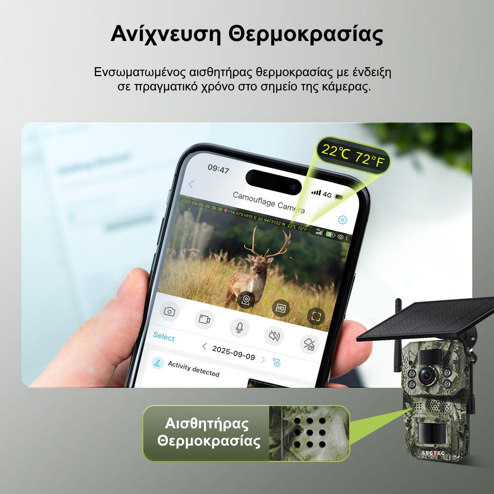 Κάμερα Κυνηγιού με Live Video
