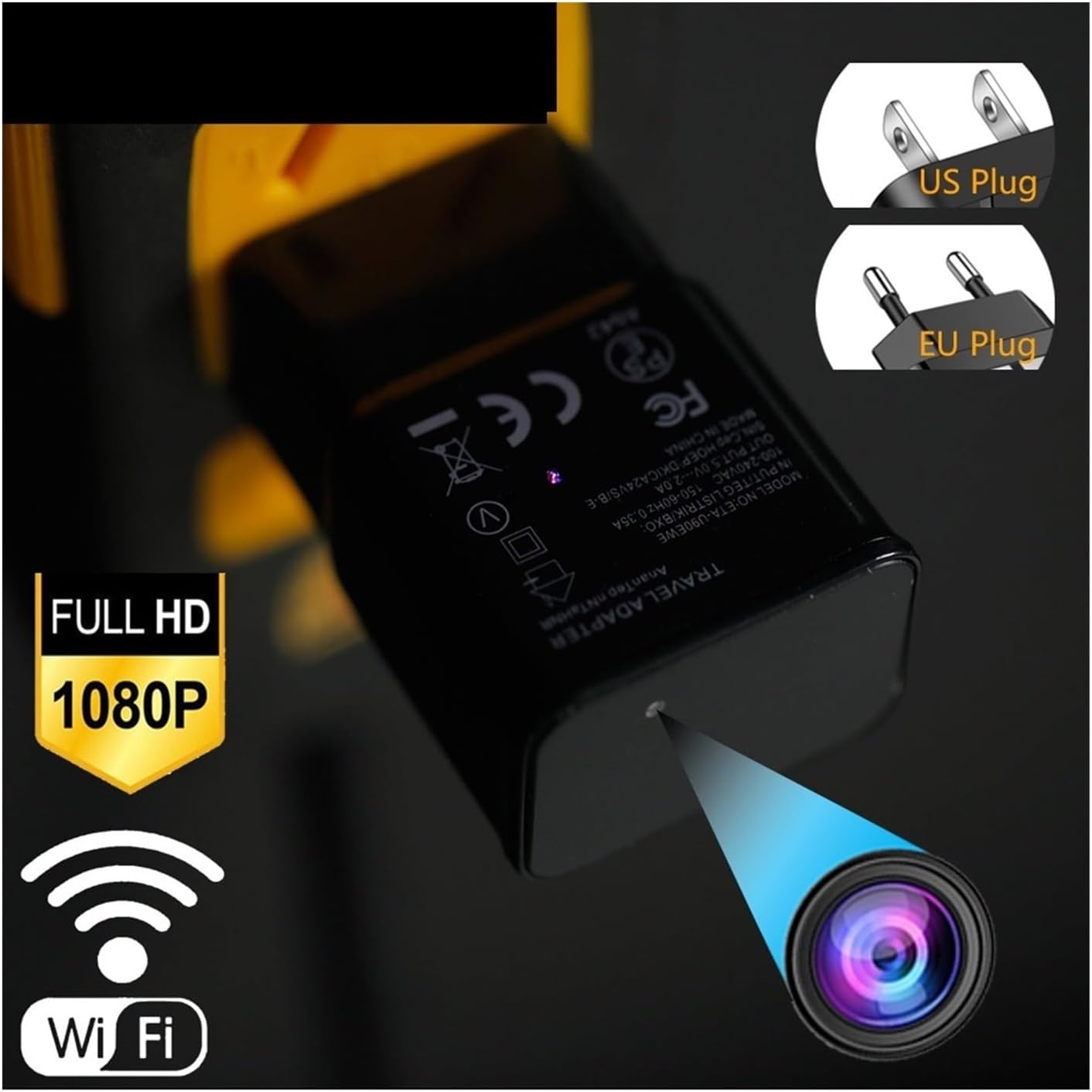 Κρυφή κάμερα σε φορτιστή πρίζας WiFi