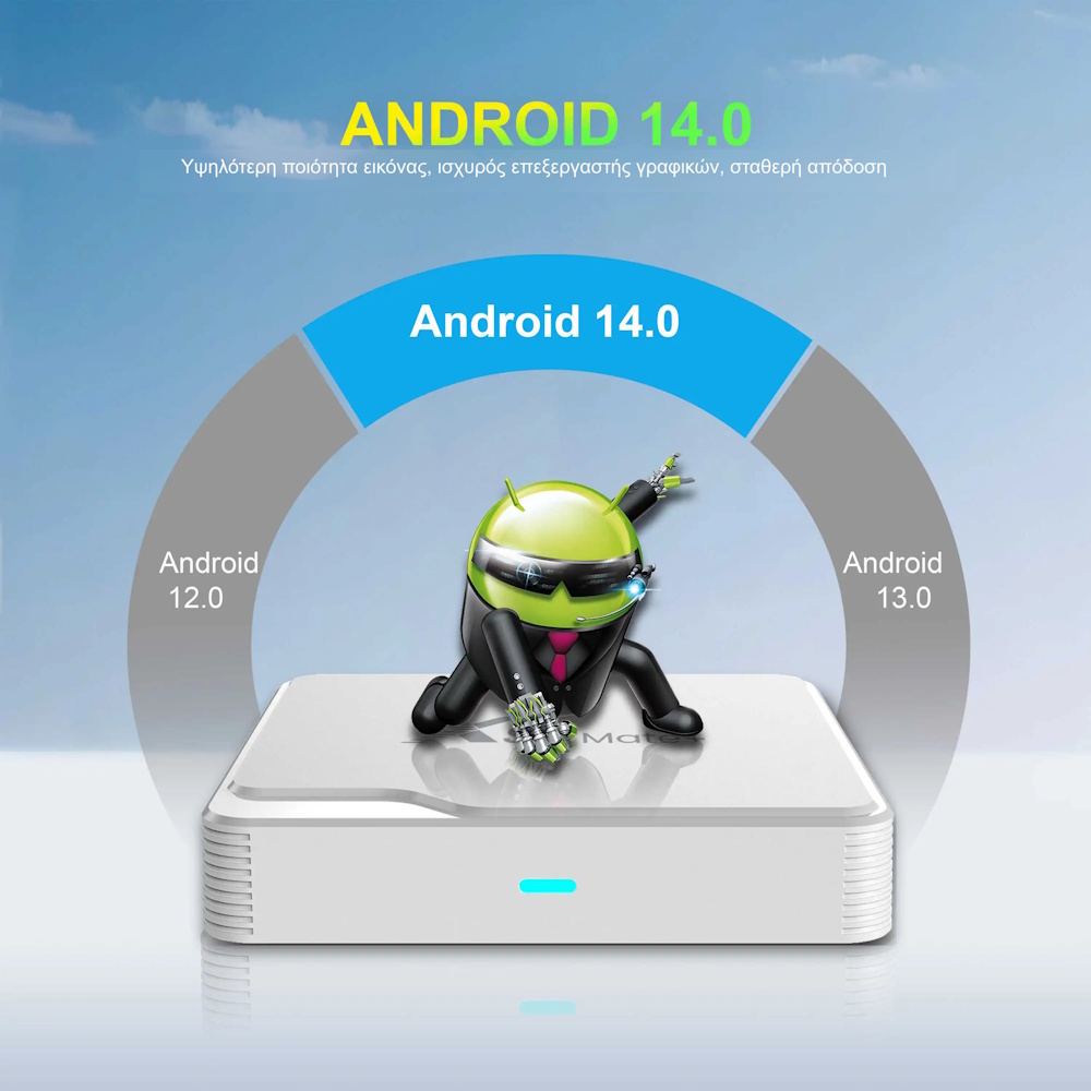 λευκό android tv box