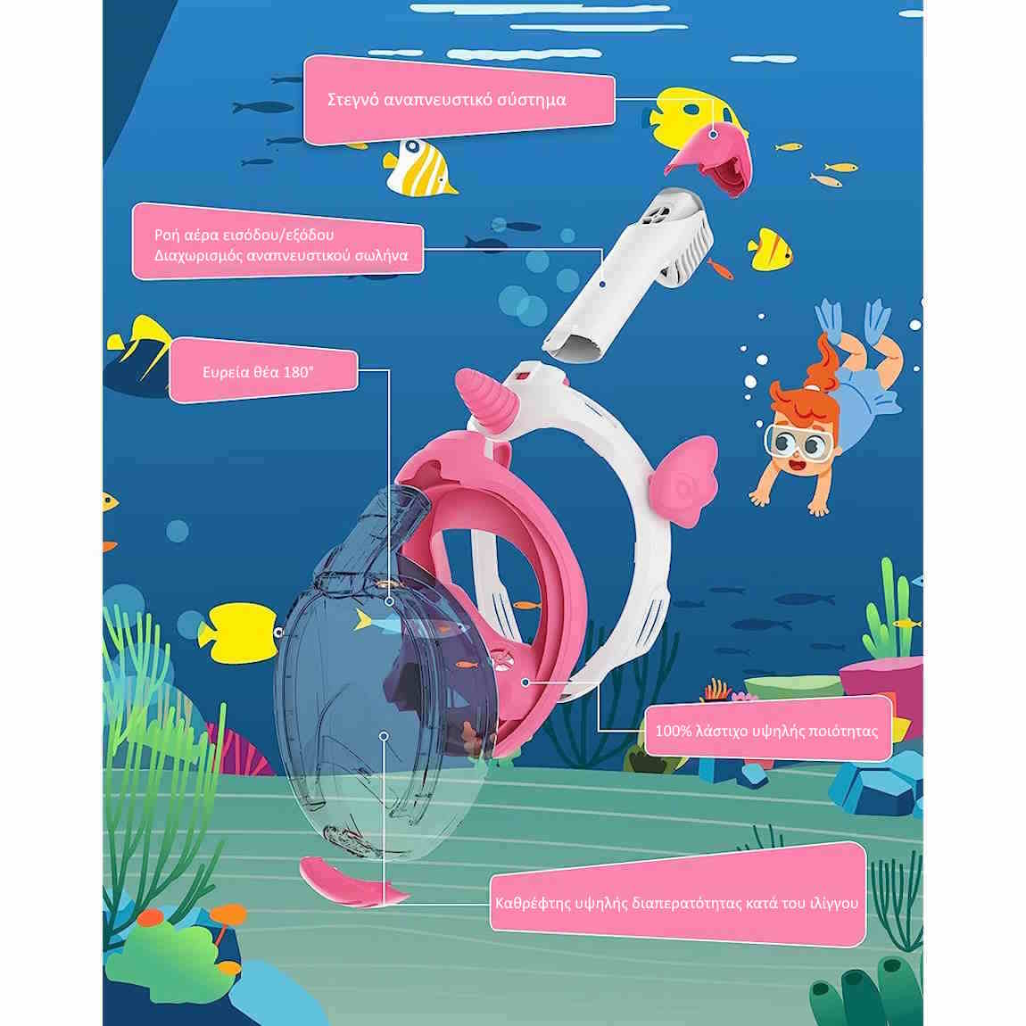 Μάσκα snorkel για παιδιά