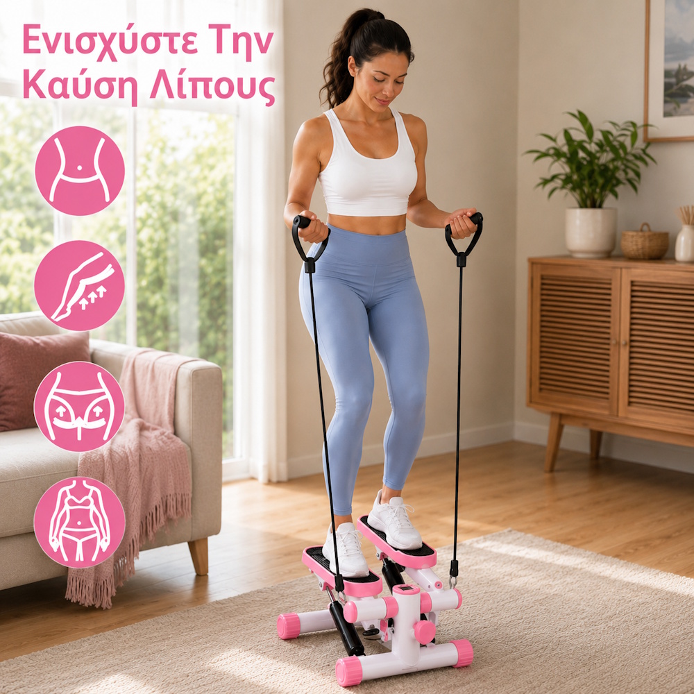 Mini stepper με λάστιχα