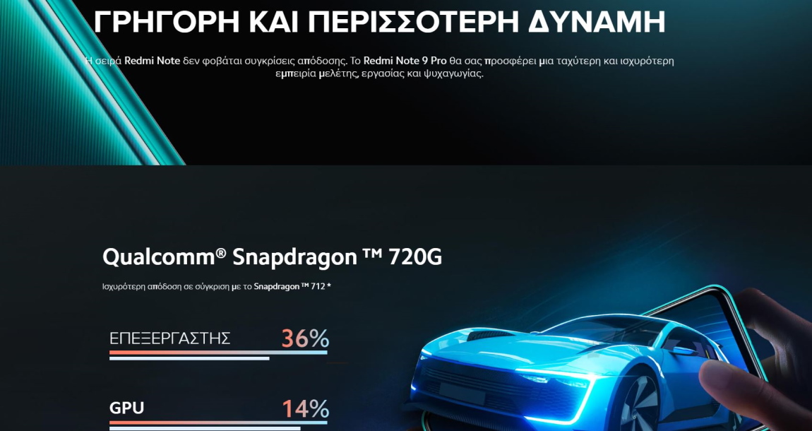 Xiaomi Redmi Note 9 Pro Global επεξεργαστής