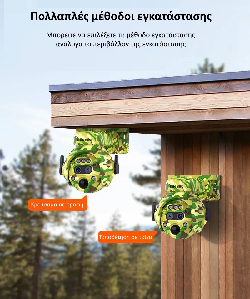 Περιστρεφόμενη διπλη κάμερα κυνηγιού