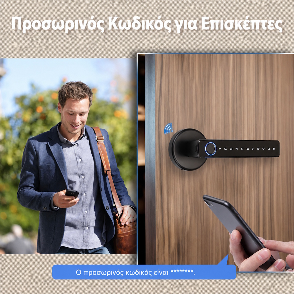 Smart door lock με δακτυλικό αποτύπωμα