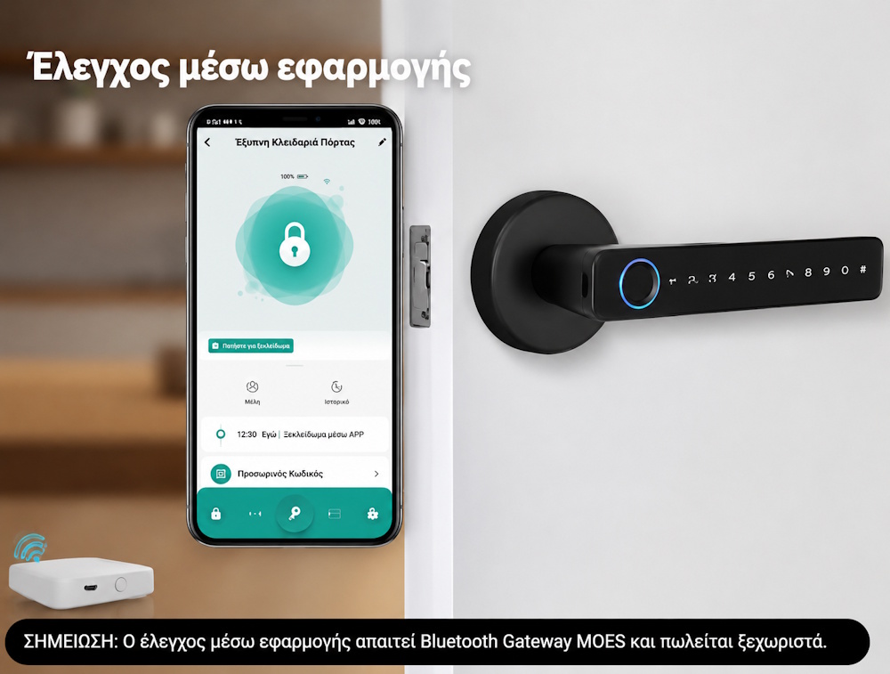 Smart door lock με δακτυλικό αποτύπωμα