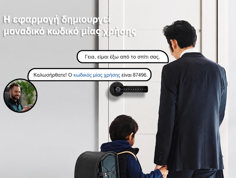 Smart door lock με δακτυλικό αποτύπωμα