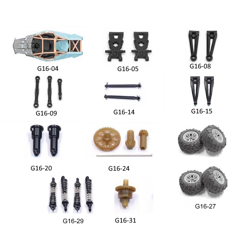 ToySky Ανταλλακτικά για το Τηλεκατευθυνόμενο GS166 (11τμχ)