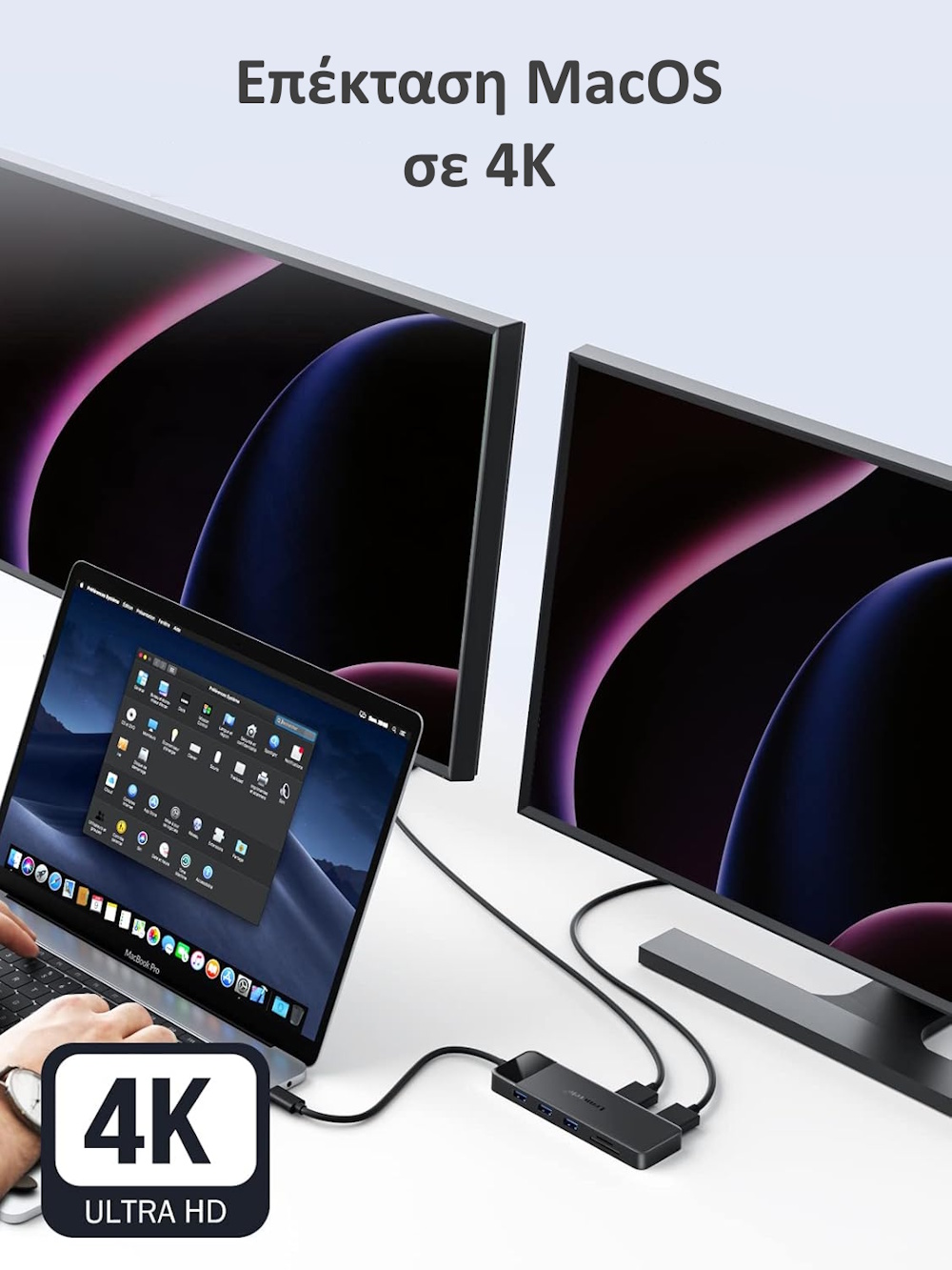 USB-C Hub Triple Display 4