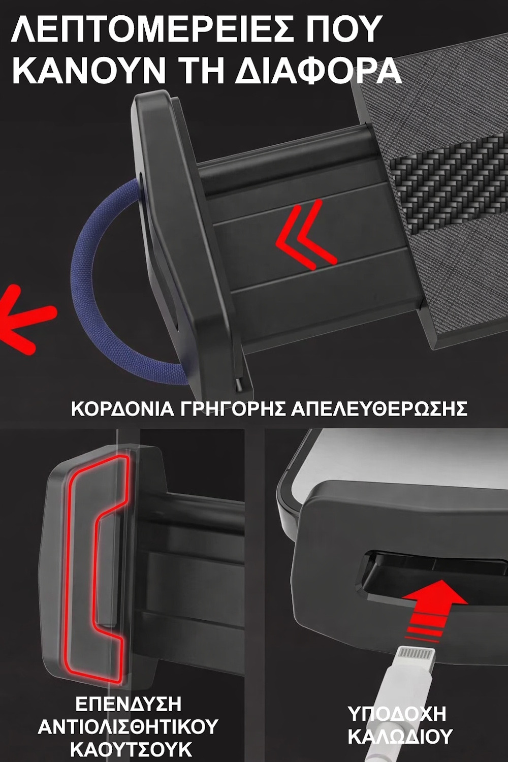 Βάση tablet για αυτοκίνητο heavy duty