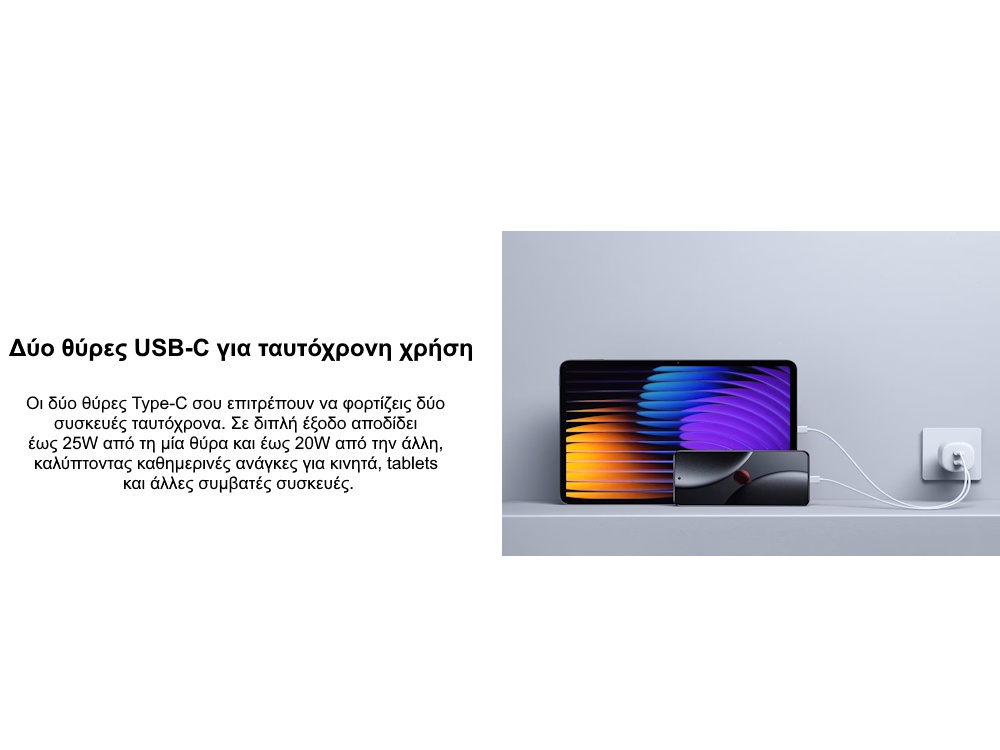 Xiaomi φορτιστής 45W